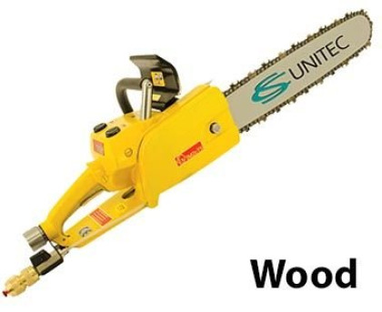 CS Unitec Air Chain Saw with Brake, 25”, 4 HP, 90 psi / 92 cfm, for wood