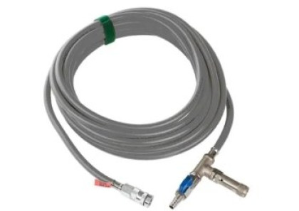 Sava 615215  Yellow inflation hose, 33 ft, W/ Shut-Off + Safety Valve (8 Bar/116 PSI)