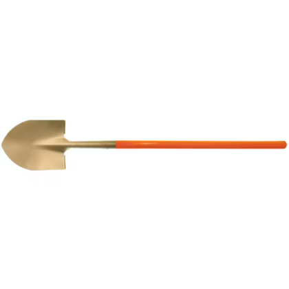 CS Unitec Non-Sparking Ex1006-280A Round Point Shovel with a Straight Nupla Handle AlBr