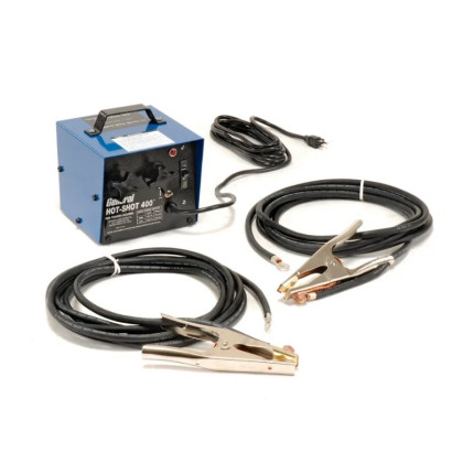 General Pipe Cleaners HS-400 Electric Hot-Shot Pipe Thawing Machine with Two 20 ft. #1 Cables & Clamps