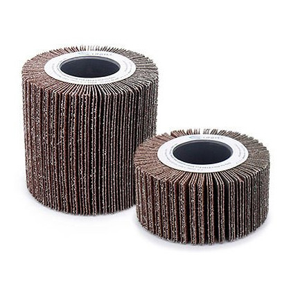 CS Unitec PTX Flap Wheel – with radial abrasive cloth flaps - 4"  x  4-1/4", 120 grit