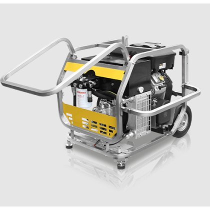 DOA K0064 Super Raptor Hydraulic Power Unit 18hp Vanguard (5-10 gpm) w/ 50' Hose Set