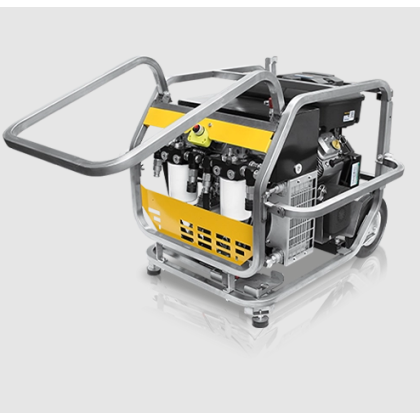DOA K0127 Super Raptor Dual Hydraulic Power Unit 18hp Vanguard (2 @ 5 GPM or 1 @ 10 GPM) w/ 50' Hose