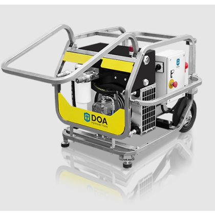 DOA K0634 Super Raptor E21 Electric 460v Hydraulic Power Unit (0-16 GPM) w/ 50' Hose Set