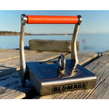 Blumags Pro BM800S Underwater Stainless Steel Magnet W/ Carry Case (1750 lbs Holding Force)