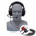 Amron 2401-28 Deluxe Headset with Boom Mic and Dual Banana Plugs