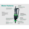 CS Unitec Hand-Held Core Drill, Wet, Electric, 25 Amp, 270-700-1250 RPM, Wt: 77 lbs. (motor and stand)