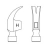 CS Unitec Non-Sparking EX122U-0075A Claw Hammer AlBr