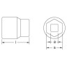 CS Unitec Non-Sparking EX1503C-60B 60MM Socket 3/4" Drive CuBe