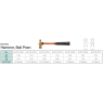 CS Unitec Non-Sparking EX101U-0150A Ball Peen Hammer AlBr