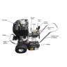 CaviBlaster 0625-D Cart Mount, 2 wheels