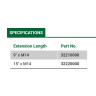 CS Unitec Spindle Extension, 9", M14, for all EHR series Mixers and Paddles