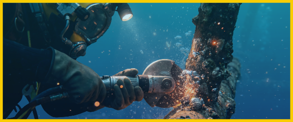 Underwater Hydraulic Grinders for Cutting, Grinding, and Surface Preparation