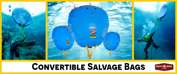 Convertible Salvage Bags for Versatile Underwater Lifting Operations